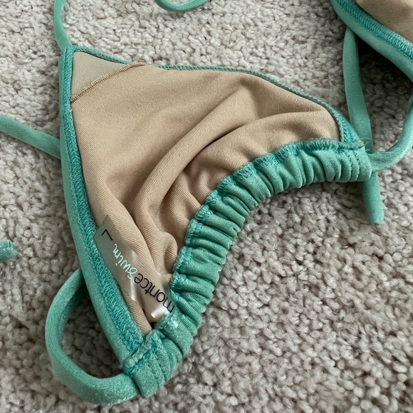 Montce shimmery teal bikini top - Picture 2 of 2